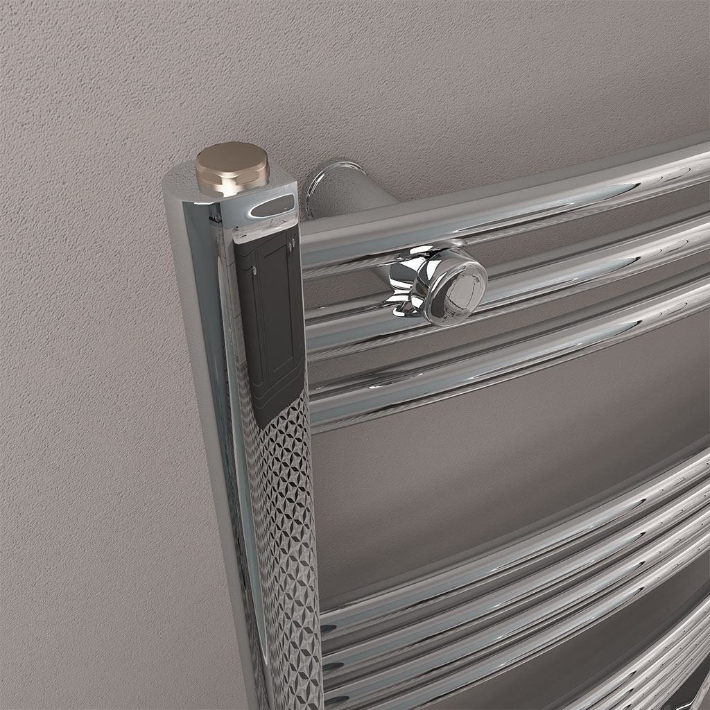 Wendover Curved Multirail 1600 x 400 Chrome
