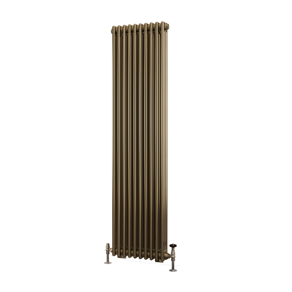 Rivassa 3 Column Radiator 1800 x 473mm Bronze Effect