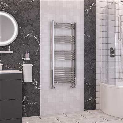 Wendover Curved Multirail 1200 x 500 Chrome