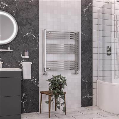 Wendover Curved Multirail 800 x 750 Chrome