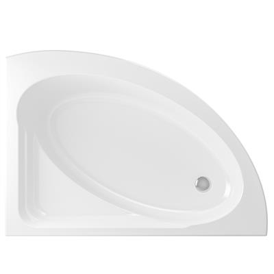 Lundy 1500 x 1040 x 420mm Left Hand (LH) Offset Corner 5mm Bath - White