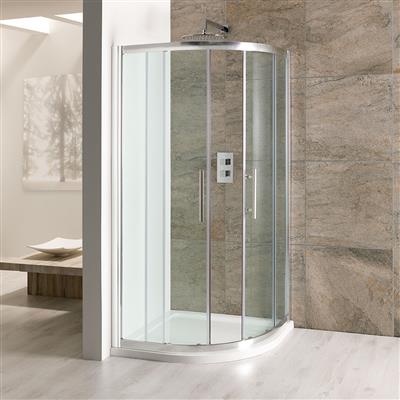 Volente 900x900mm Quadrant Shower Enclosure - Chrome