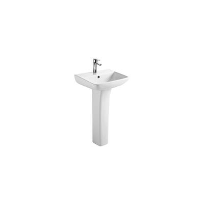 Wingrave II 50cm x 41cm 1 Tap Hole Ceramic Basin with Overflow - White
