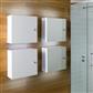 Oslo square 400mm wall cupboard White