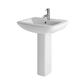 Mentmore 715mm Full Pedestal with Fixings - White