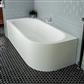 Biscay Double Ended (DE) 1600 x 725 x 440mm 5mm Bath - White