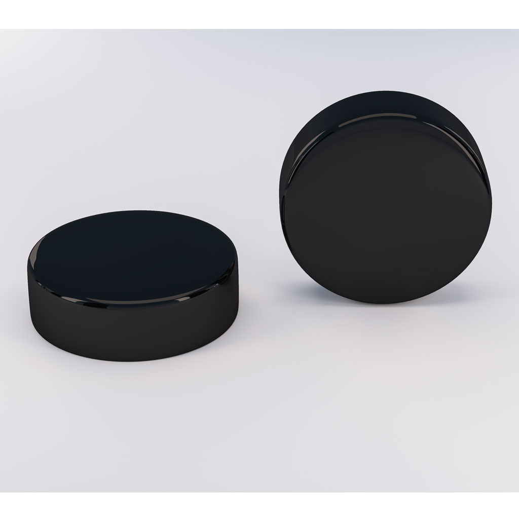 Round Vent Cap (pair) Black