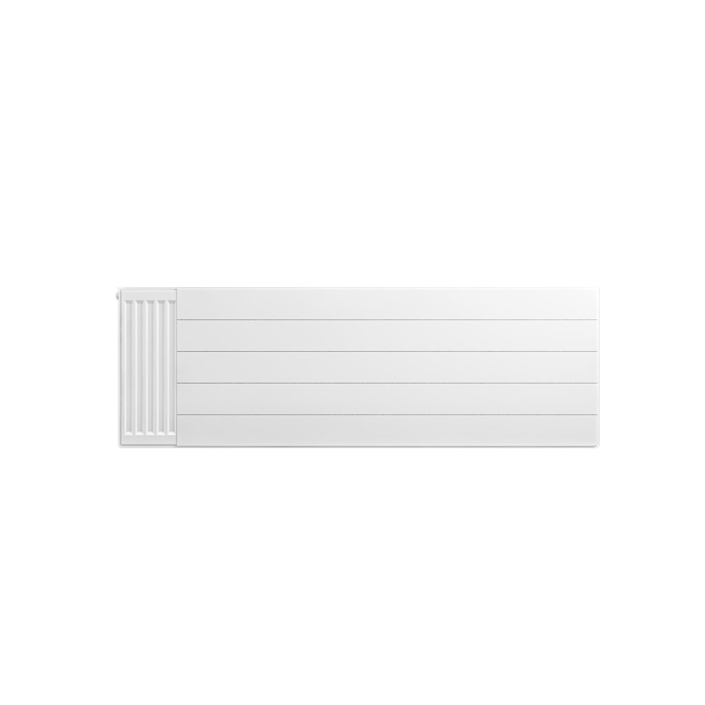 Flat Cover Plate with Lines 500 x 1500 Gloss White