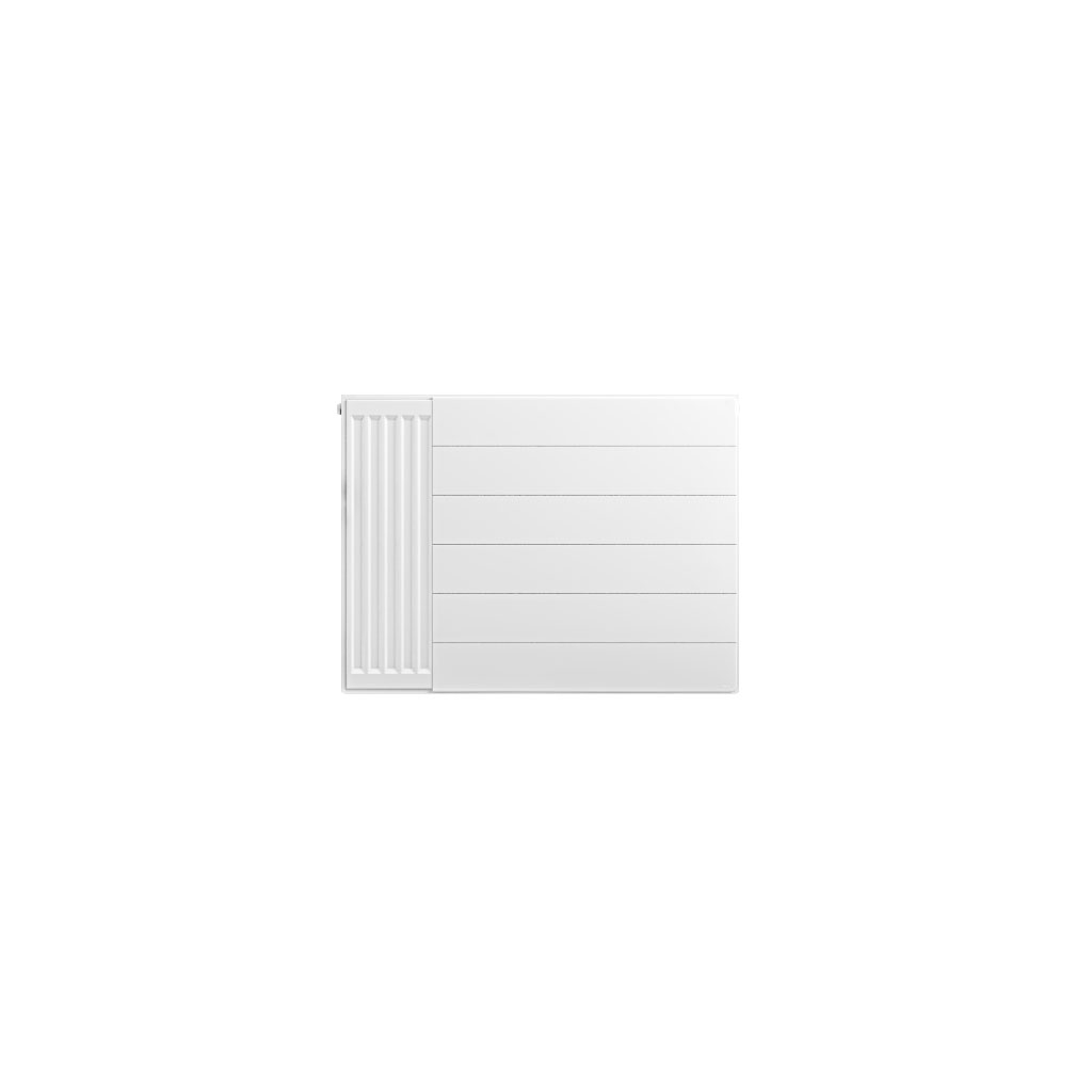 Flat Cover Plate with Lines 600 x 800 Gloss White