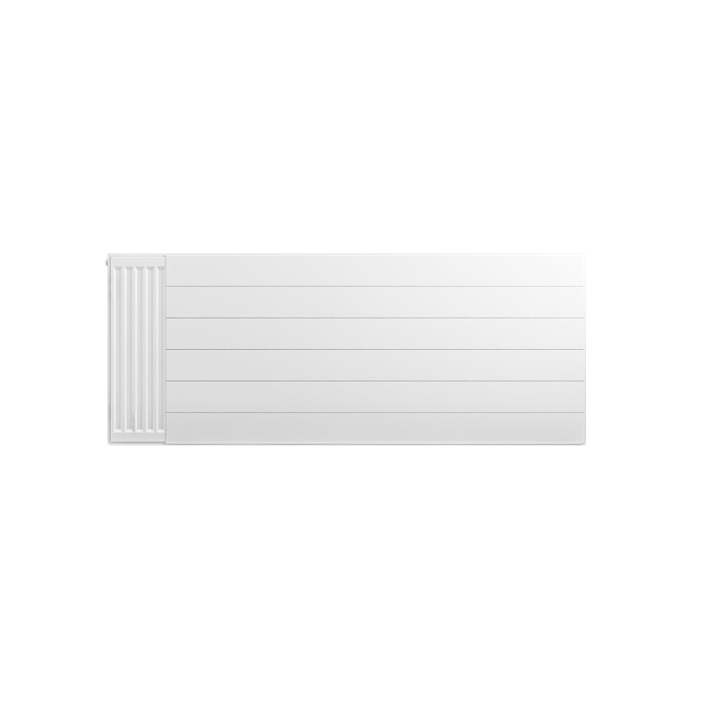Flat Cover Plate with Lines 600 x 1500 Gloss White