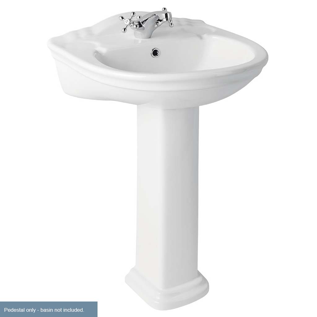 Tamarind 710mm Full Pedestal with Fixings - White