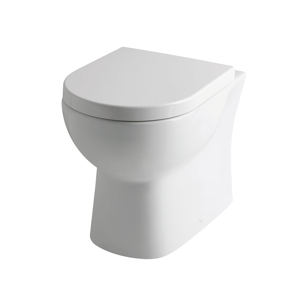Farringdon Back To Wall WC Pan with Fixings - White