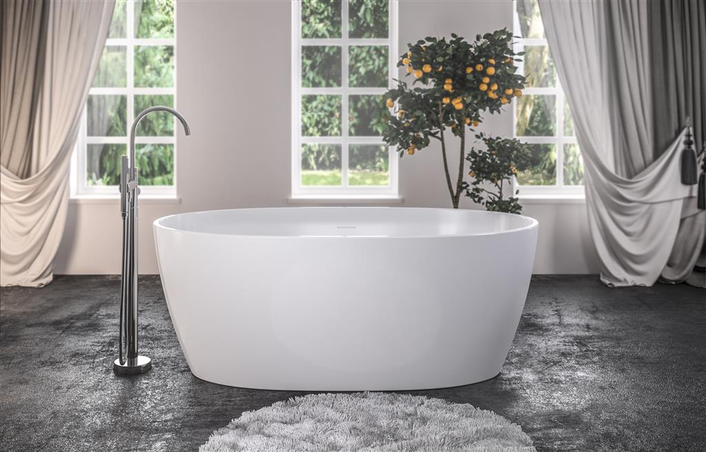 Wandsworth 1500 x 720 x 585mm Freestanding Bath inc Waste - White