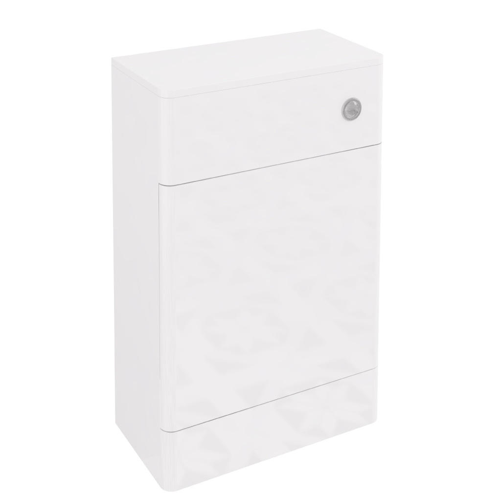 Cavone 50cm (W) x 250cm (D) WC Unit - Gloss White