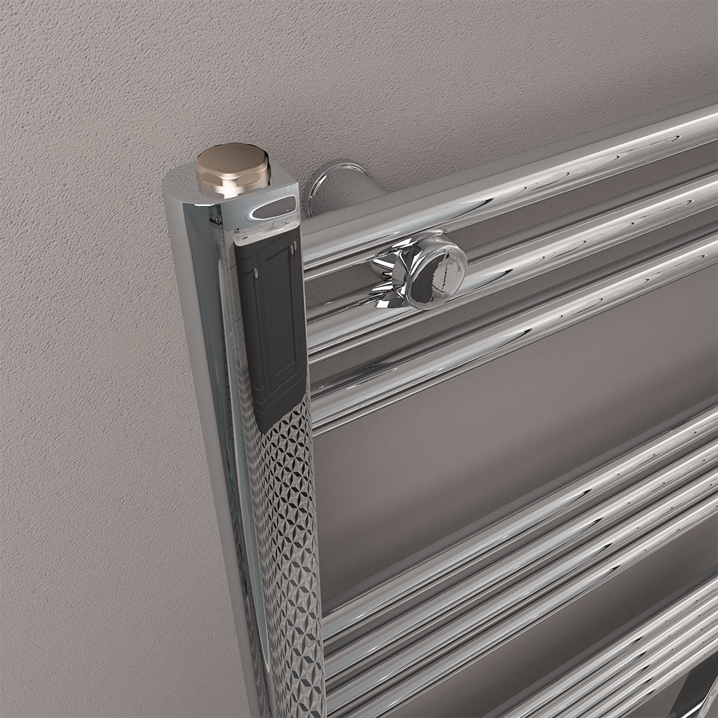 Wendover Straight Multirail 600 x 600 Chrome