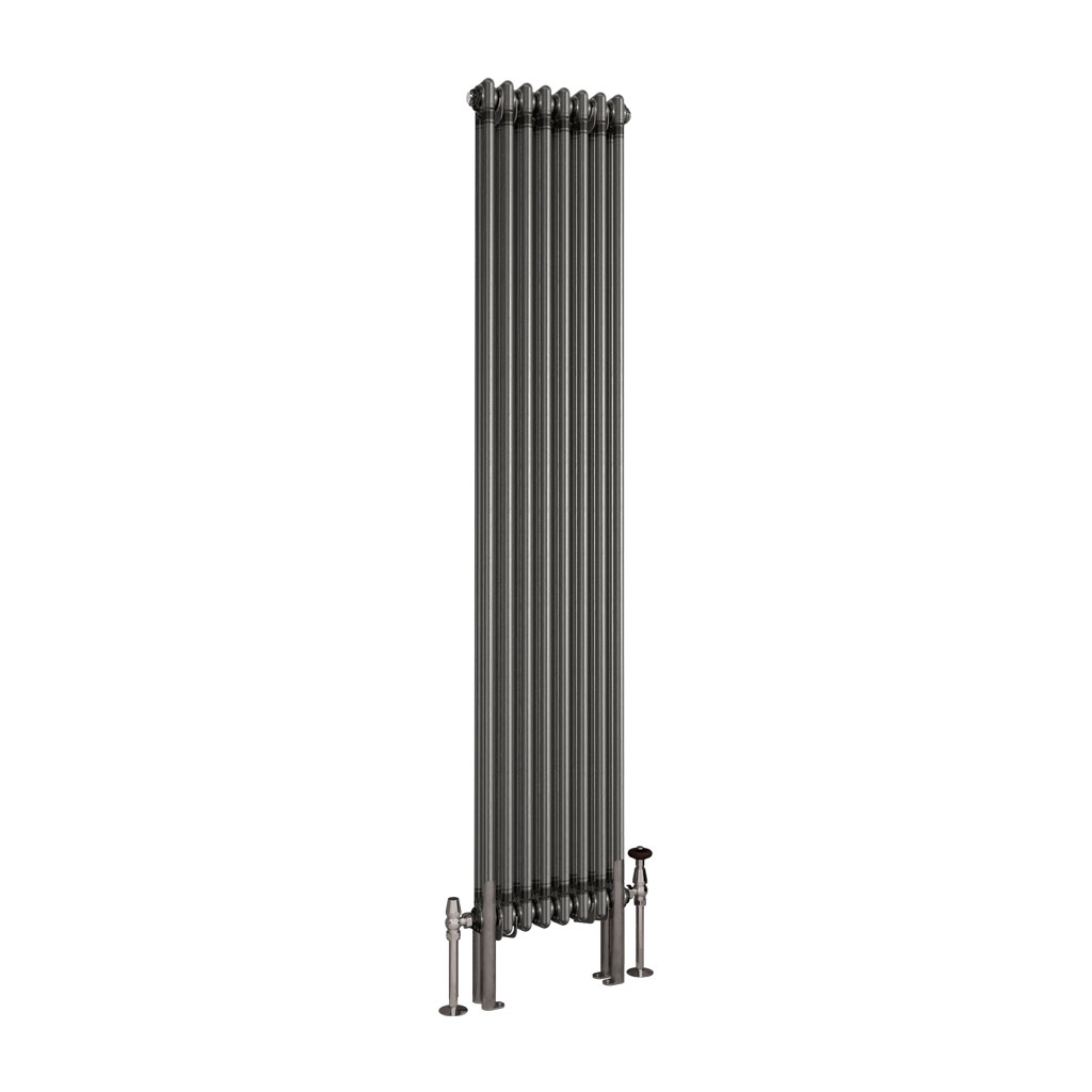 Imperia 2 Column Radiator 1800 x 380mm Bare Metal