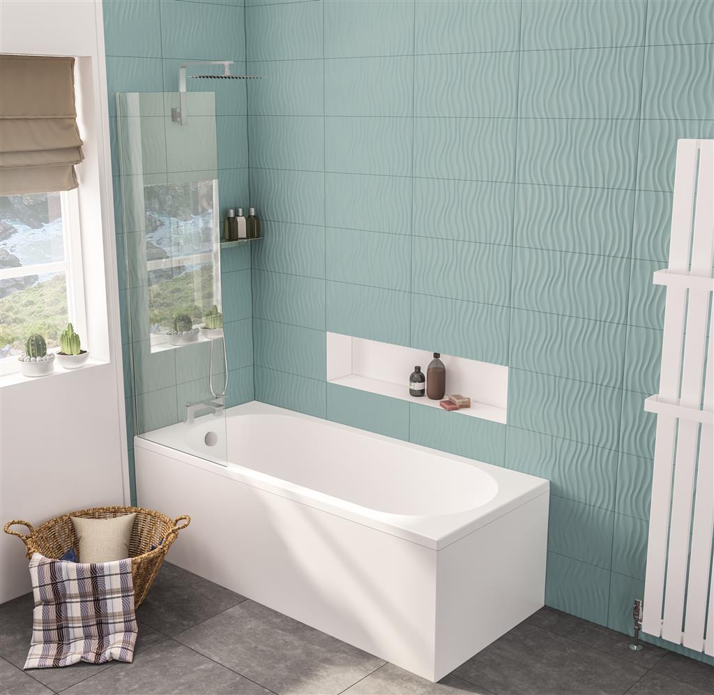 Biscay Single Ended (SE) 1700 x 750 x 440mm 5mm Bath - White