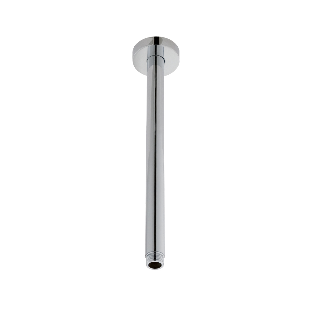 200mm Ceiling Mounted Round Shower Arm - Chrome