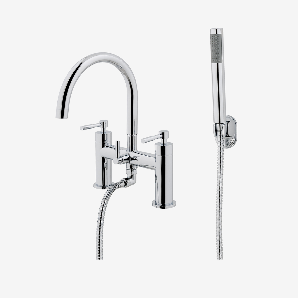 Leith Bath Shower Mixer (BSM) Tap with Handset Chrome