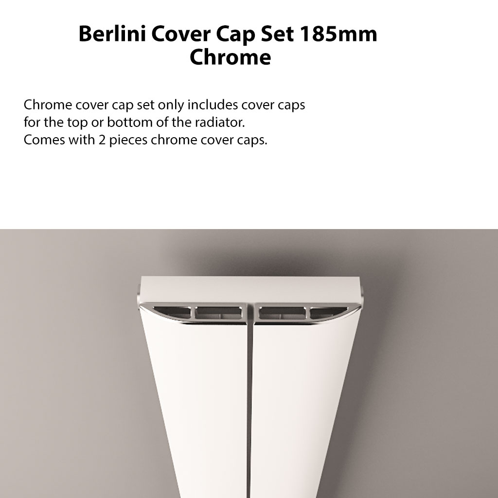 Berlini Cover Cap Set 185mm. Chrome