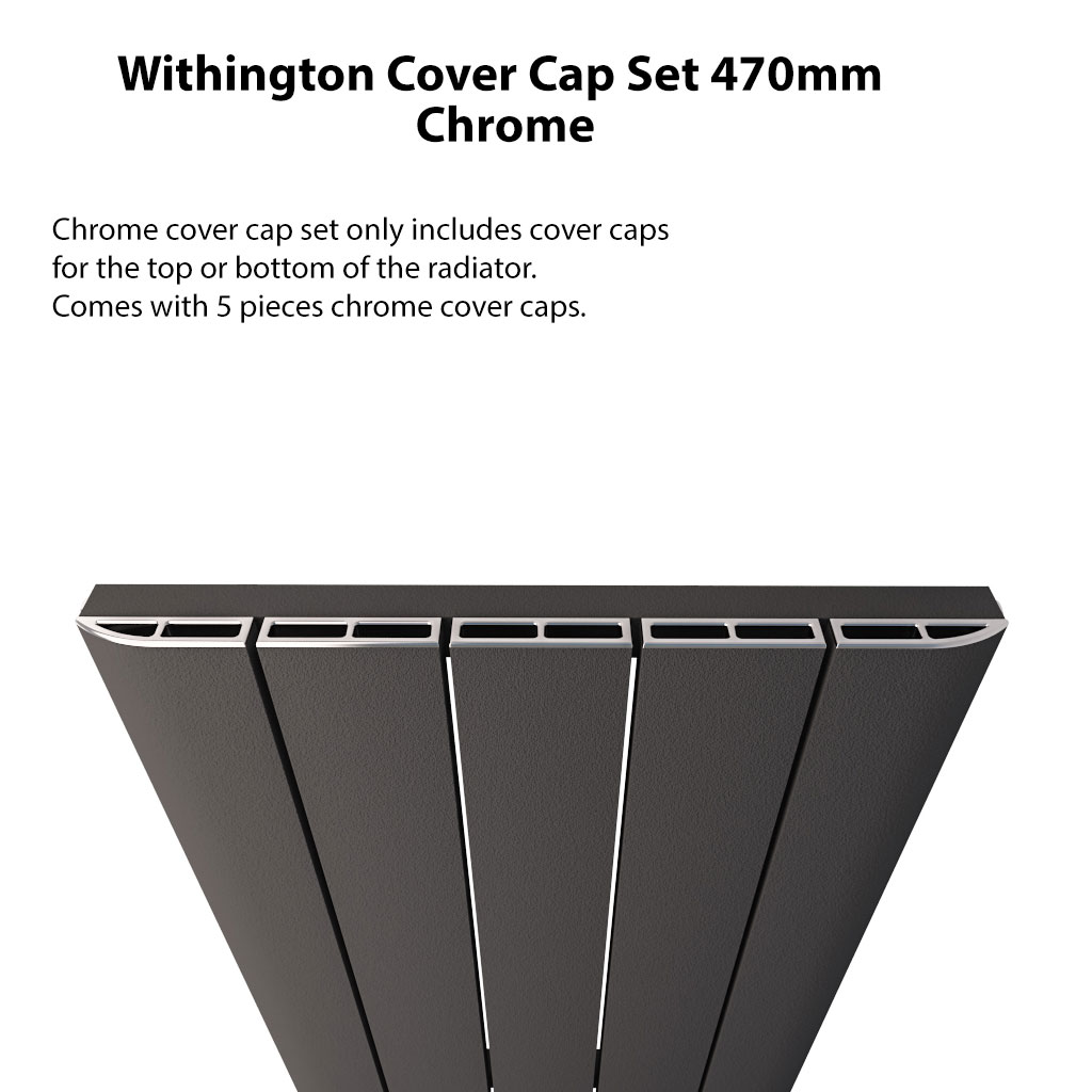 Withington Cover Cap Set 470mm Chrome