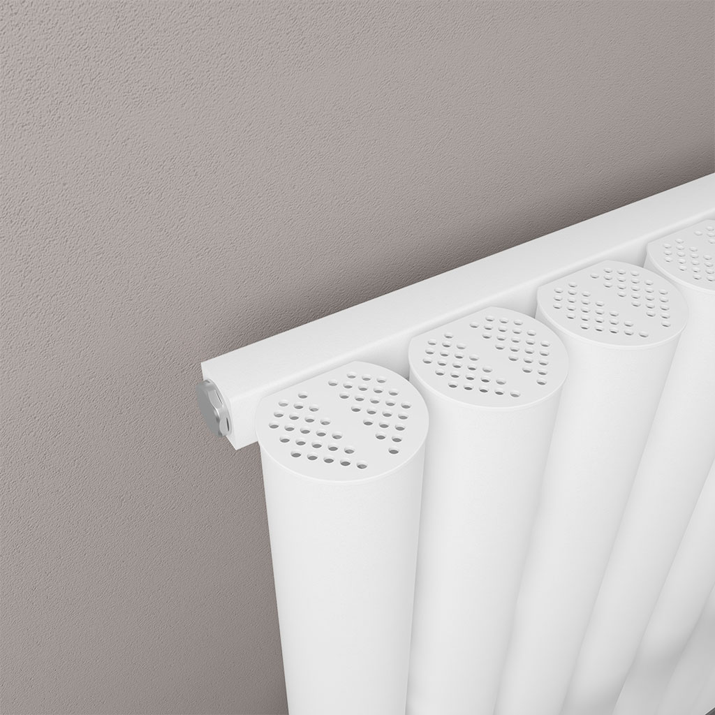 Burford 600 x 835 Aluminium Radiator Matt White