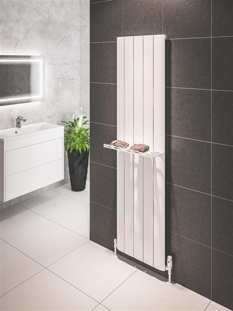 Design Towel Shelf 375mm Withington/Peretti Matt White
