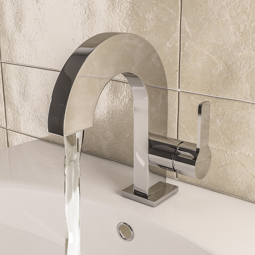 Hayle Basin Mono Tap with Waste Chrome