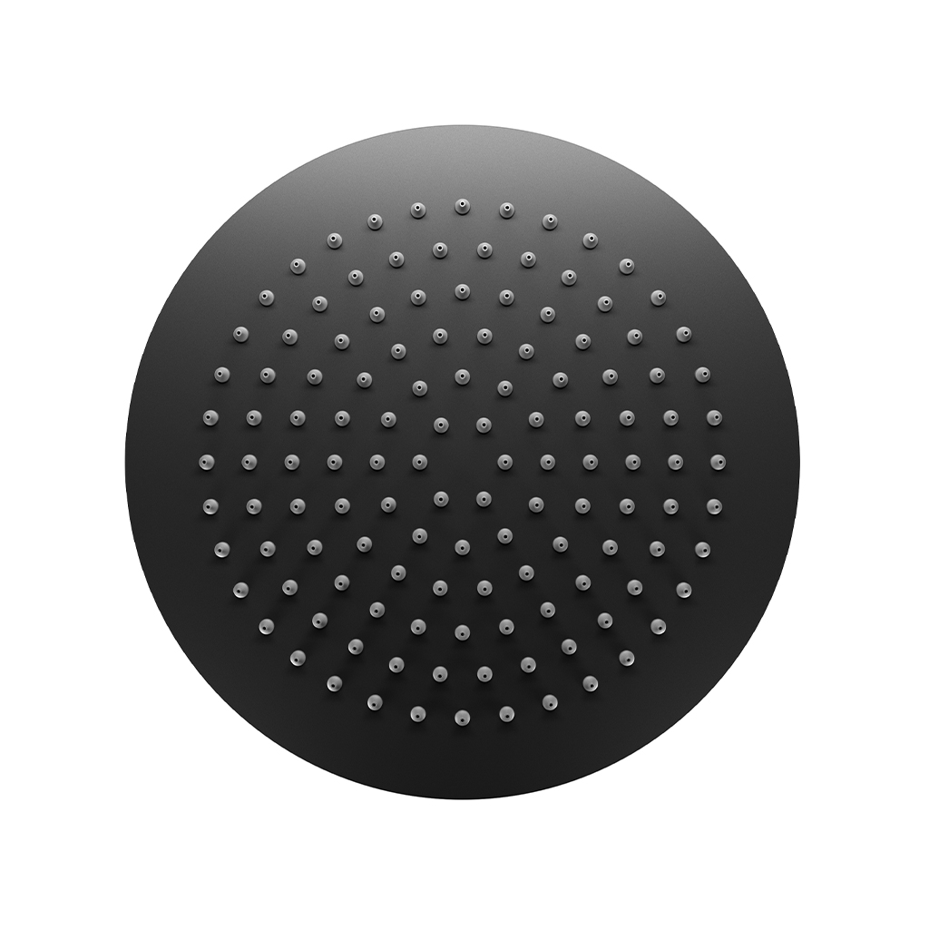 8" (200mm) Round Shower Head - Matt Smooth Black