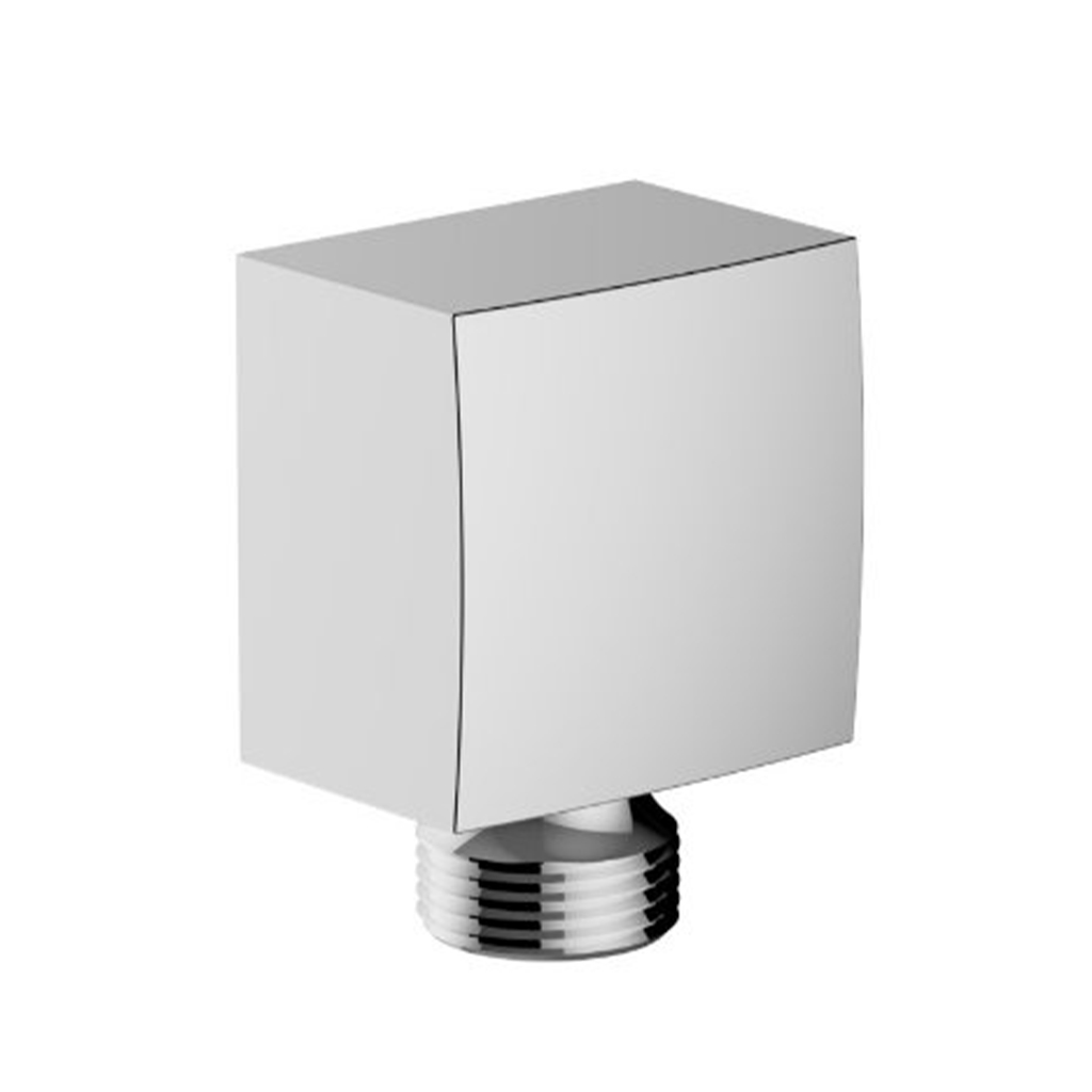 Square Outlet Elbow - Chrome