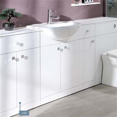 Oslo 60cm Base Cupboard with Drawer White