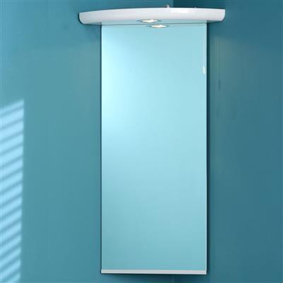 Bonito Corner mirror with 1 Halogen White