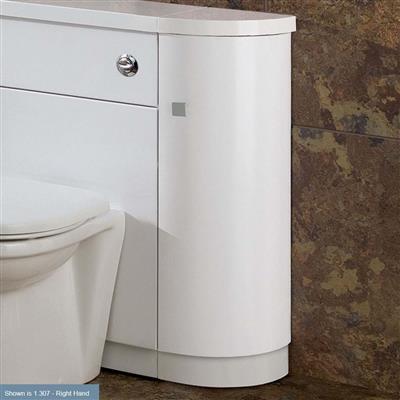 Oslo curved end unit LH White