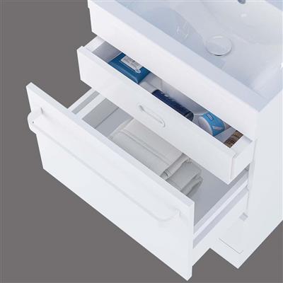 Oslo 58 unit with internal drawer High Gloss White