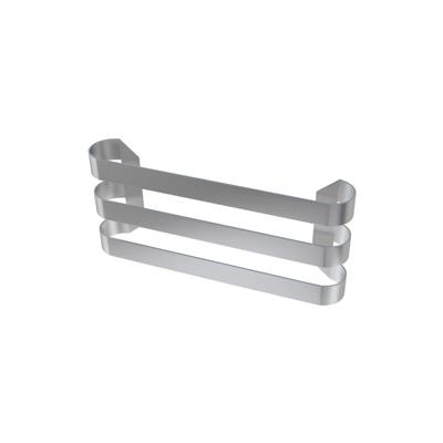 Curved Triple Towel Hanger 375mm Brushed Stainless Steel