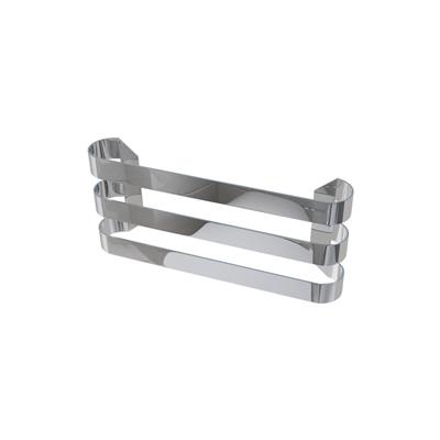 Curved Triple Towel Hanger 375mm Polished Stainless Steel
