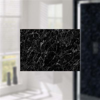 PVC widepanel 1000 x 2400mm Black marble gloss