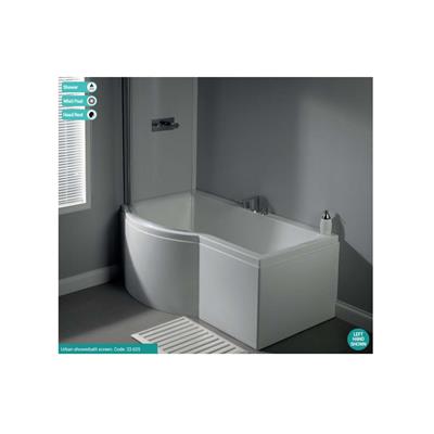 Urban Showerbath 1500 front panel carronite White
