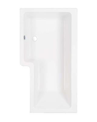 Carron Clearance:  Quantum Showerbath LH 1500 5mm White