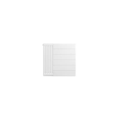 Flat Cover Plate with Lines 600 x 600 Gloss White