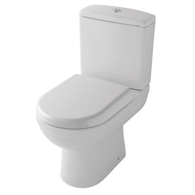 Dura Close Coupled WC Pan with Fixings - White