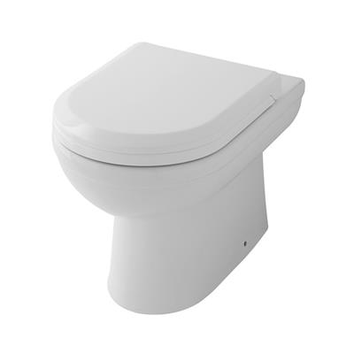 Dura WC Pan with Fixings - White