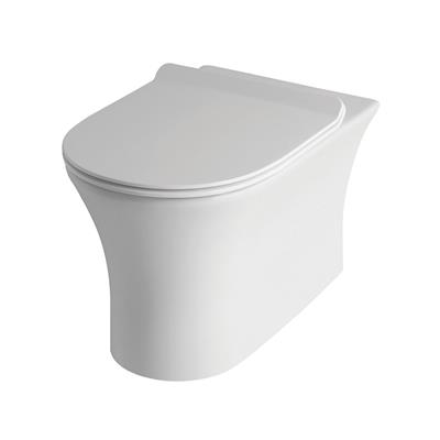Northall Back To Wall WC Pan with Fixings - White