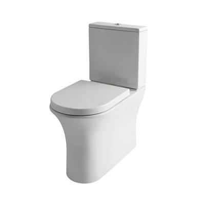 Northall High Level Close Coupled Back To Wall WC Pan with Fixings - White