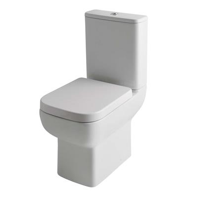 Bijou Close Coupled Rimless WC Pan with Fixings - White