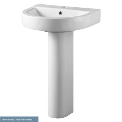 Kenley 730mm Full Pedestal with Fixings - White