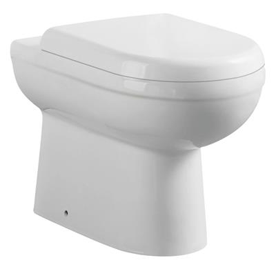 Dura Back To Wall Eco Vortex WC Pan with Fixings - White
