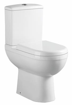 Dura Comfort Height Close Coupled Eco Vortex WC Pan with Fixings - White