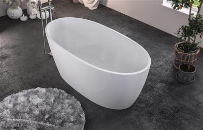 Wandsworth Freestanding bath 1500x720x580mm inc waste Gloss White