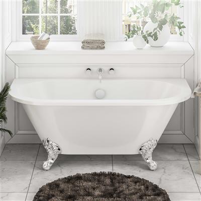 Mortlake 1500 x 740 x 610mm (435mm Depth) Freestanding Bath - White